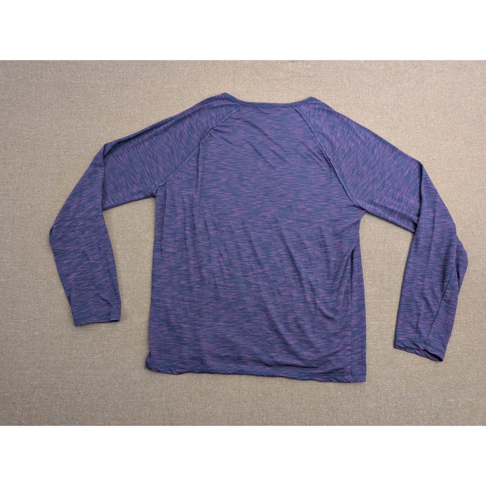John Varvatos Shirt Mens L Black Purple Heather Long Sleeve Lightweight - Picture 2 of 6